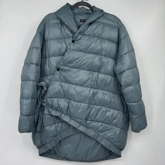 Universal Standard Kanda Puffer Coat Jacket Storm Blue size XS read - Picture 1 of 15